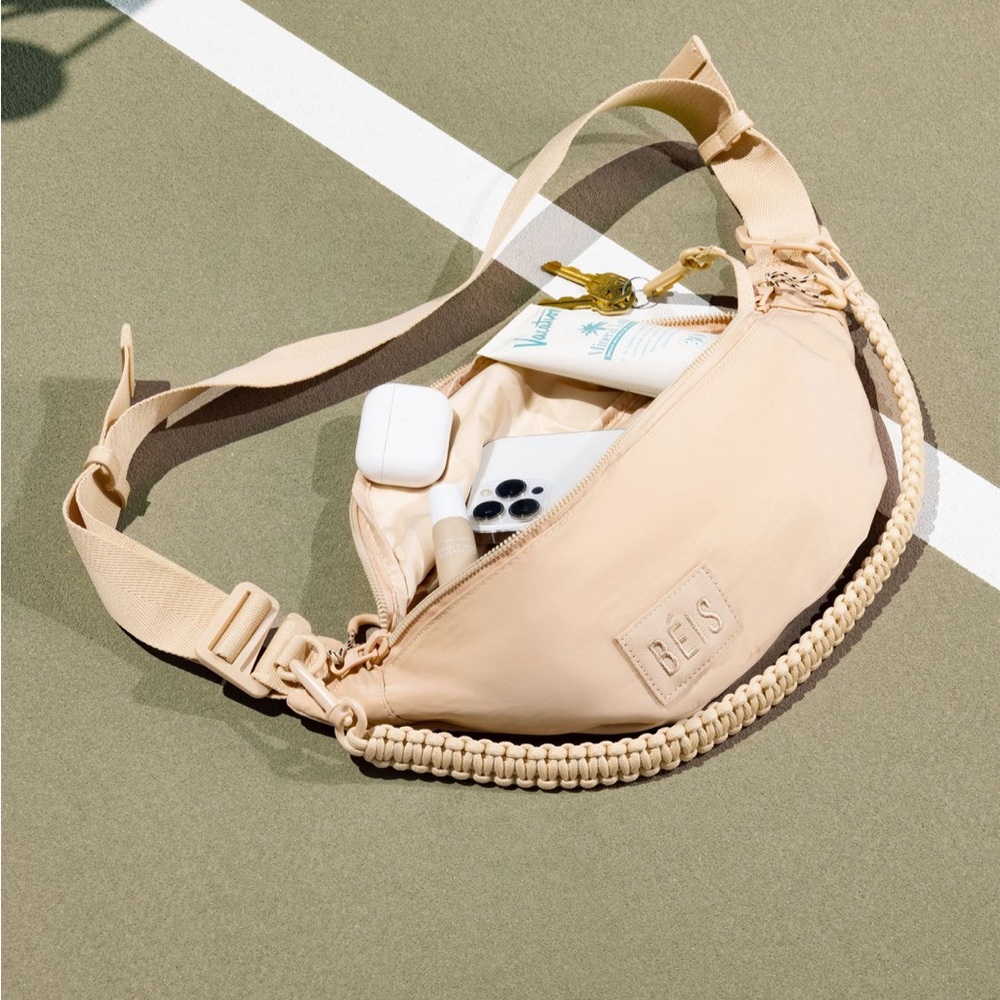 BEIS Beige Crossbody Sports Bag